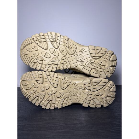 Size 10.5 Merrell Men's Moab 3 8" Tactical Zip Waterproof Boot | Coyote Leather - Picture 8 of 8